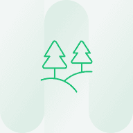 icon with trees